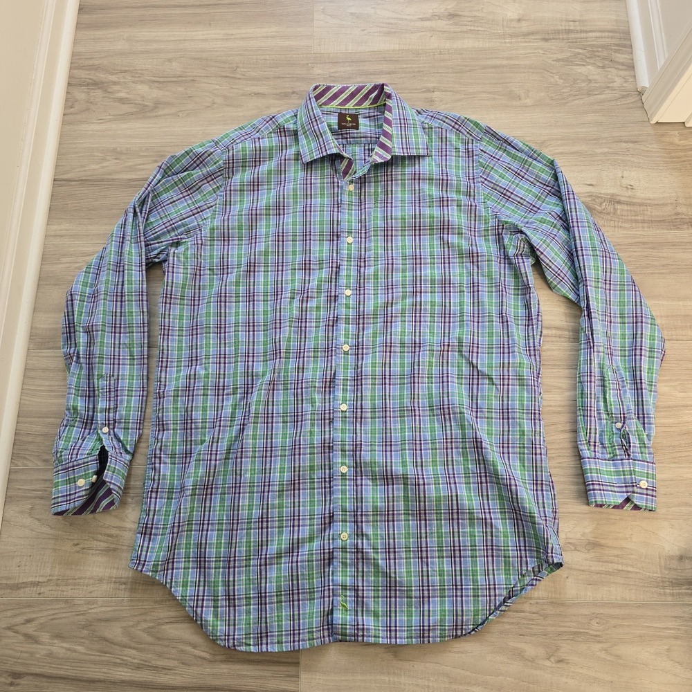 Tailorbyrd Mens Button 2XLT Shirt purple